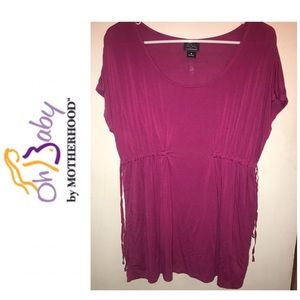 Fuchsia Maternity Top